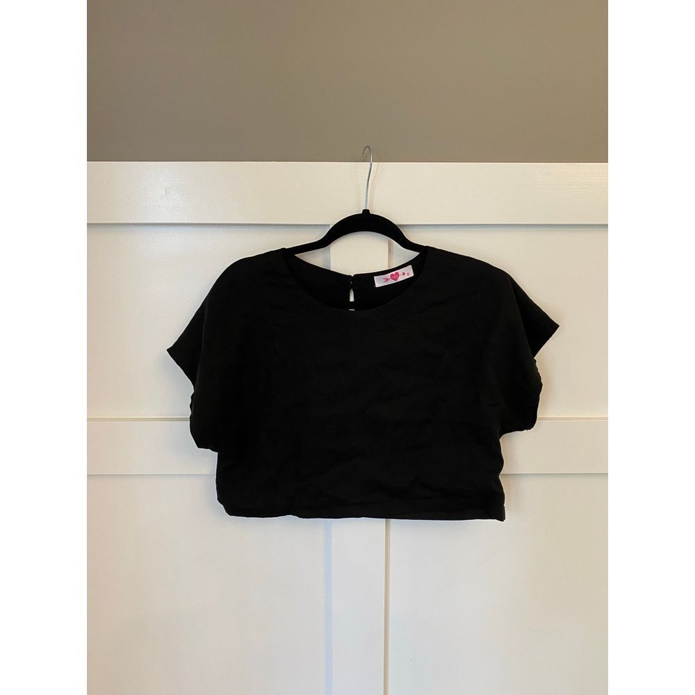 Buddy Love‎ cropped linen top size small